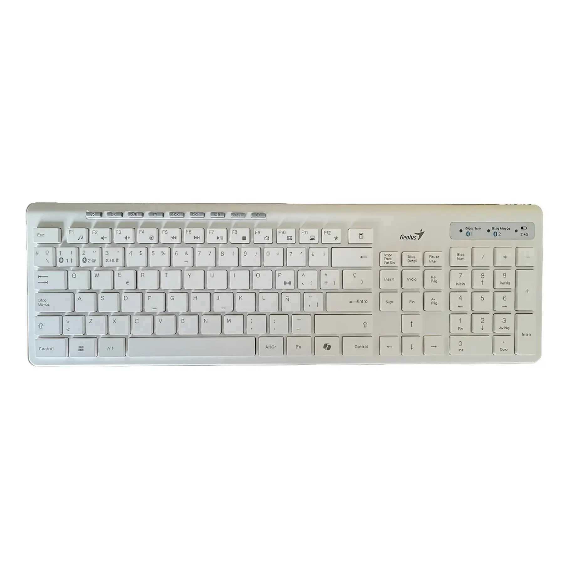 Kit Teclado y Mouse Genius Slimstar 8230 Inalámbrico en Español Copilot Ai 1 4