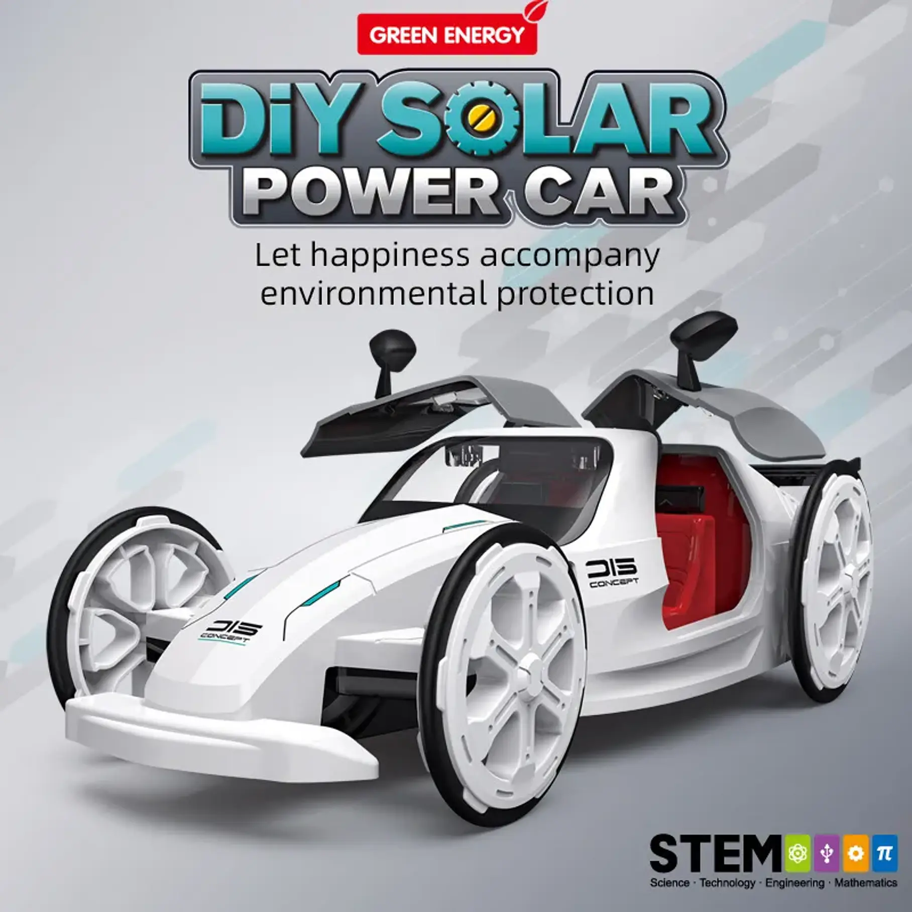 Carro Card Juguetes Deportivos Solares Ensamblados Educativos Carro Para Armar Carro Armable  6