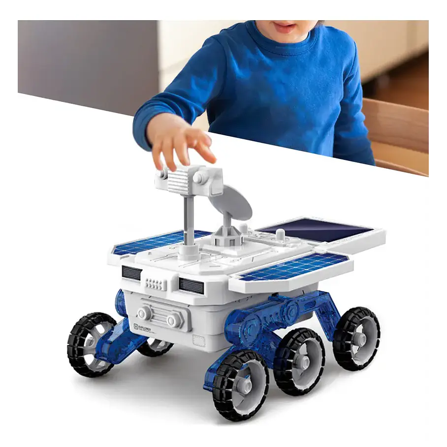 Juego De Juguetes Científicos Modelo De Coche Con Energía Solar Carro Armable Juguete Didáctico Auto De Espacio Luna Recorre El Espacio 3