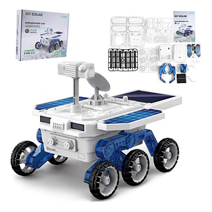 Juego De Juguetes Científicos Modelo De Coche Con Energía Solar Carro Armable Juguete Didáctico Auto De Espacio Luna Recorre El Espacio