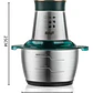 Procesador De Alimentos Raf 1000w 2l Acero Inoxidable - Miniatura 2