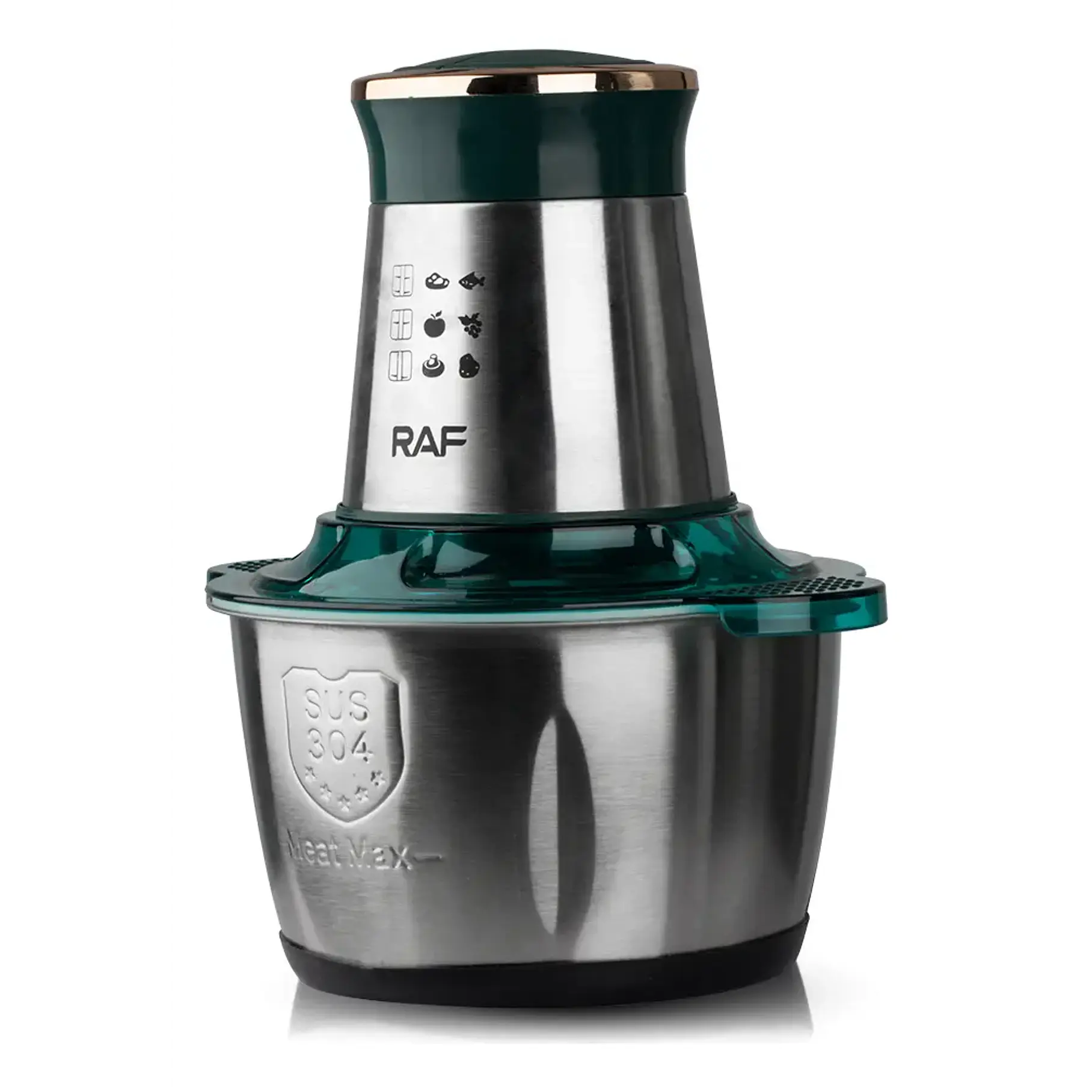 Procesador De Alimentos Raf 1000w 2l Acero Inoxidable 3