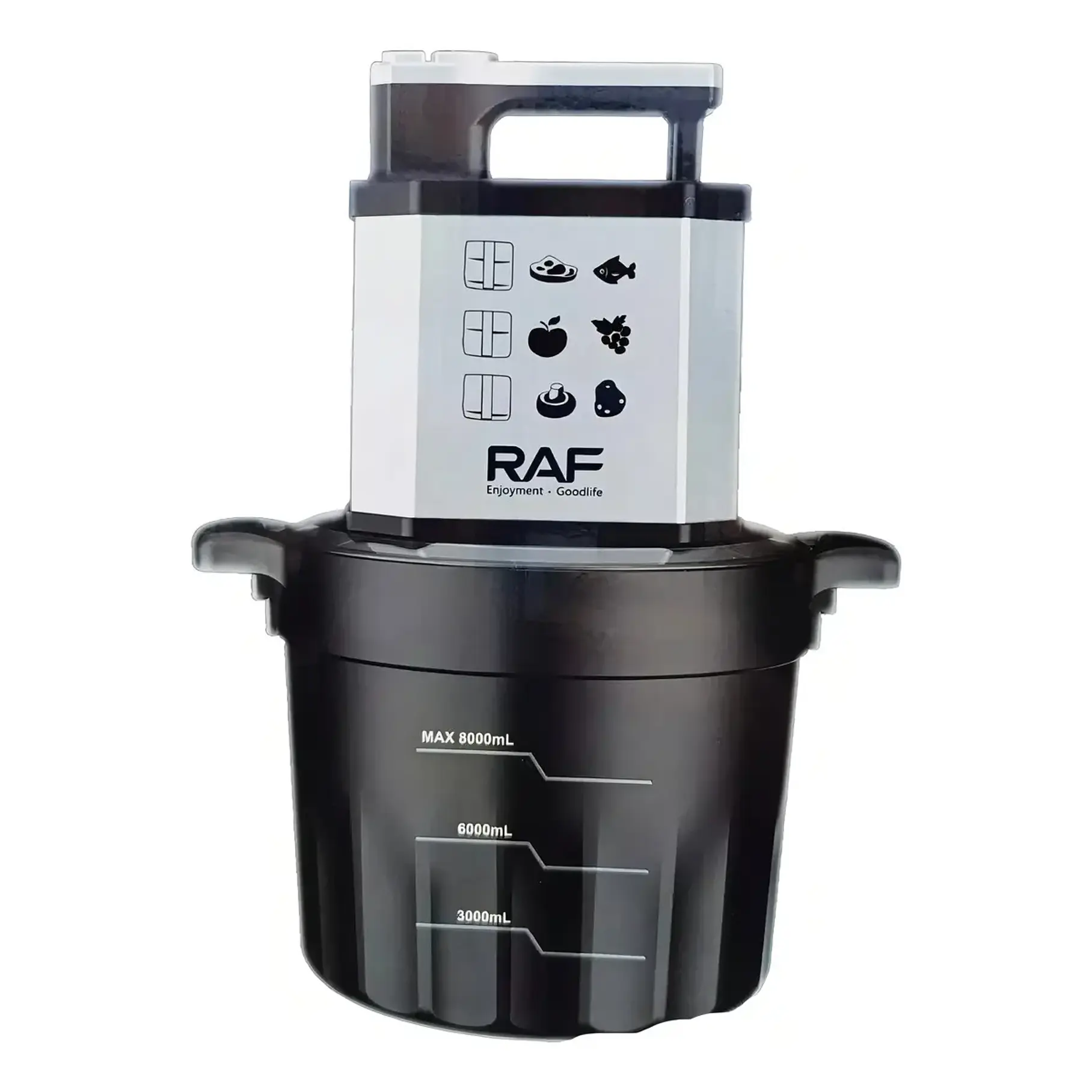Picador Procesador De Alimento De 8 Litros 1000w Raf 7731 1