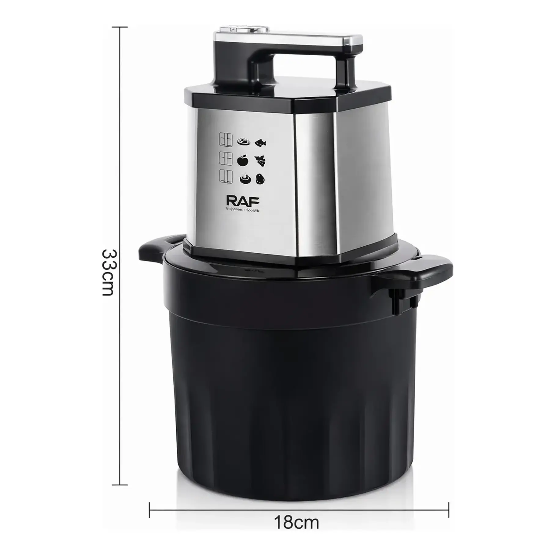 Picador Procesador De Alimento De 8 Litros 1000w Raf 7731 2
