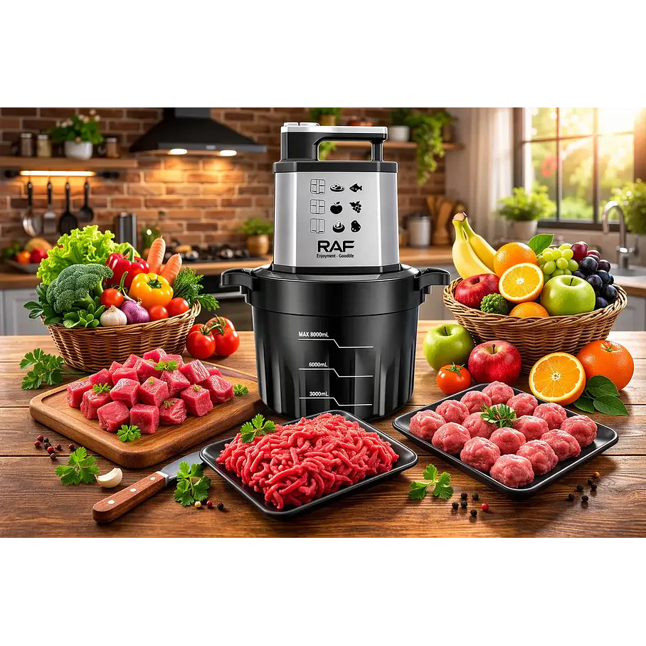 Picador Procesador De Alimento De 8 Litros 1000w Raf 7731 3