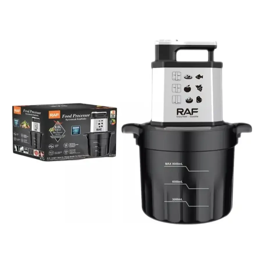 Picador Procesador De Alimento De 8 Litros 1000w Raf 7731 4