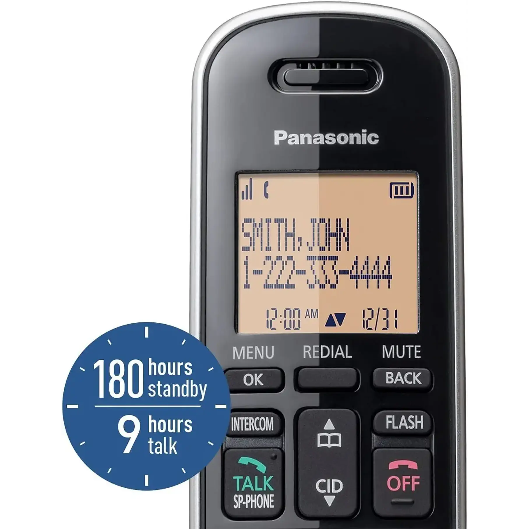 Teléfono Inalámbrico Con Dect 6.0, Pantalla Lcd Panasonic 5