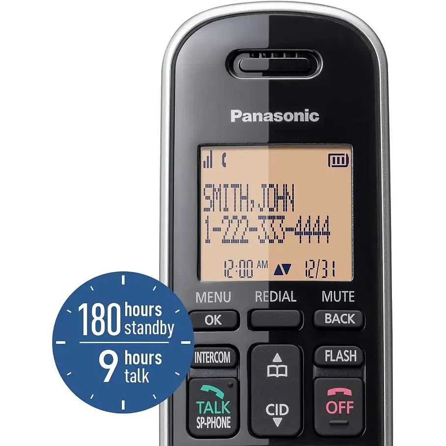 Teléfono Inalámbrico Con Dect 6.0, Pantalla Lcd Panasonic 5