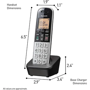 Teléfono Inalámbrico Con Dect 6.0, Pantalla Lcd Panasonic