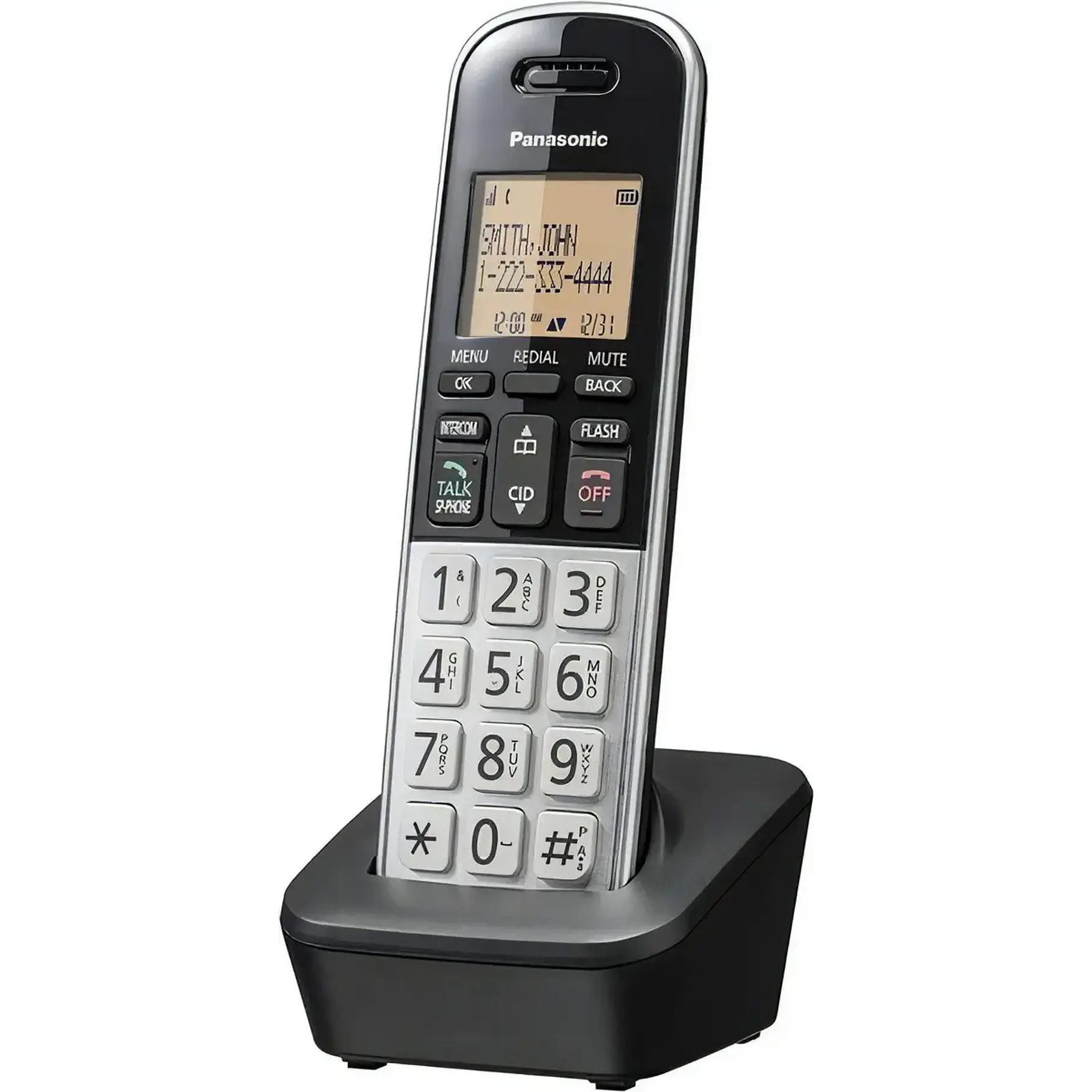 Teléfono Inalámbrico Con Dect 6.0, Pantalla Lcd Panasonic 1