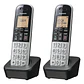 Pack DUO Teléfono Inalambrico Panasonic Bloqueo De Llamadas Altavoz Color Plateado - Miniatura 1