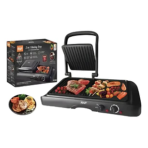 Plancha Panini Grill Maker Multifuncional 2 En 1 Raf R.2695