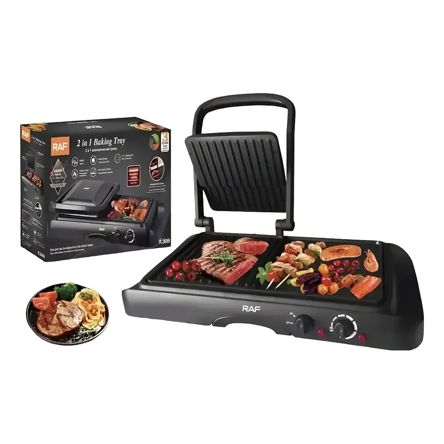 Plancha Panini Grill Maker Multifuncional 2 En 1 Raf R.2695 1