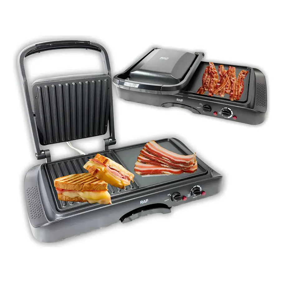 Plancha Panini Grill Maker Multifuncional 2 En 1 Raf R.2695 2