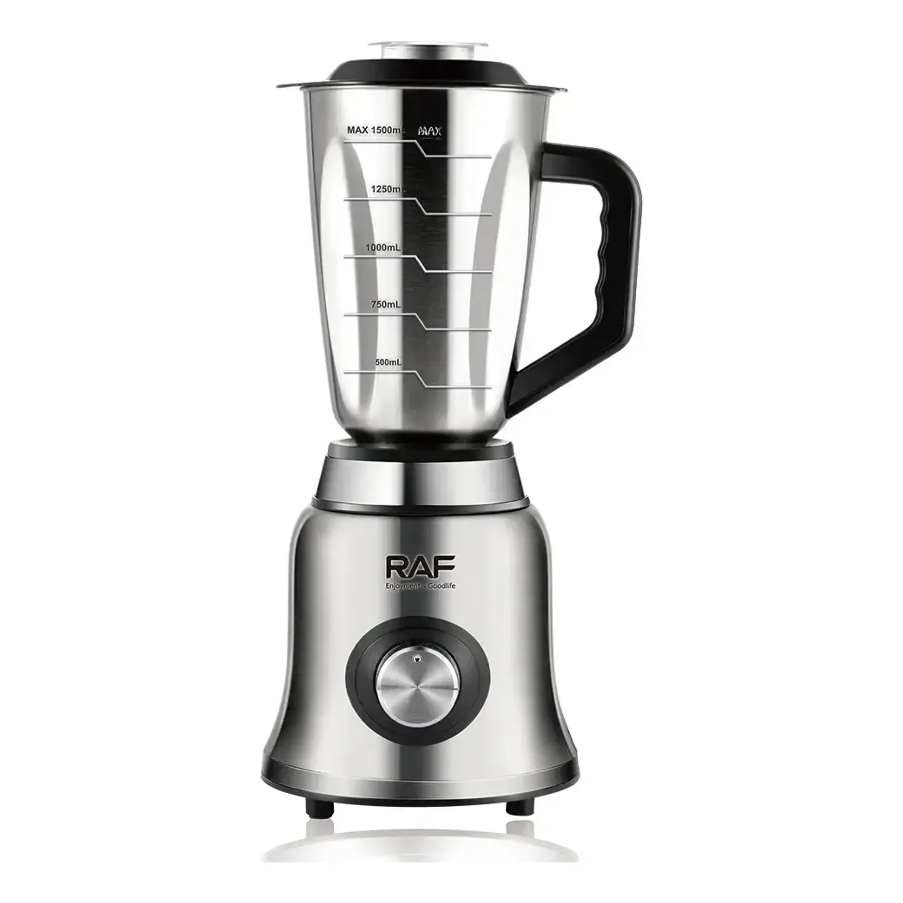 Licuadora Molinillo 2 En 1 De Acero Inoxidable 1.5 Lts R.2885 Raf Plateado 3