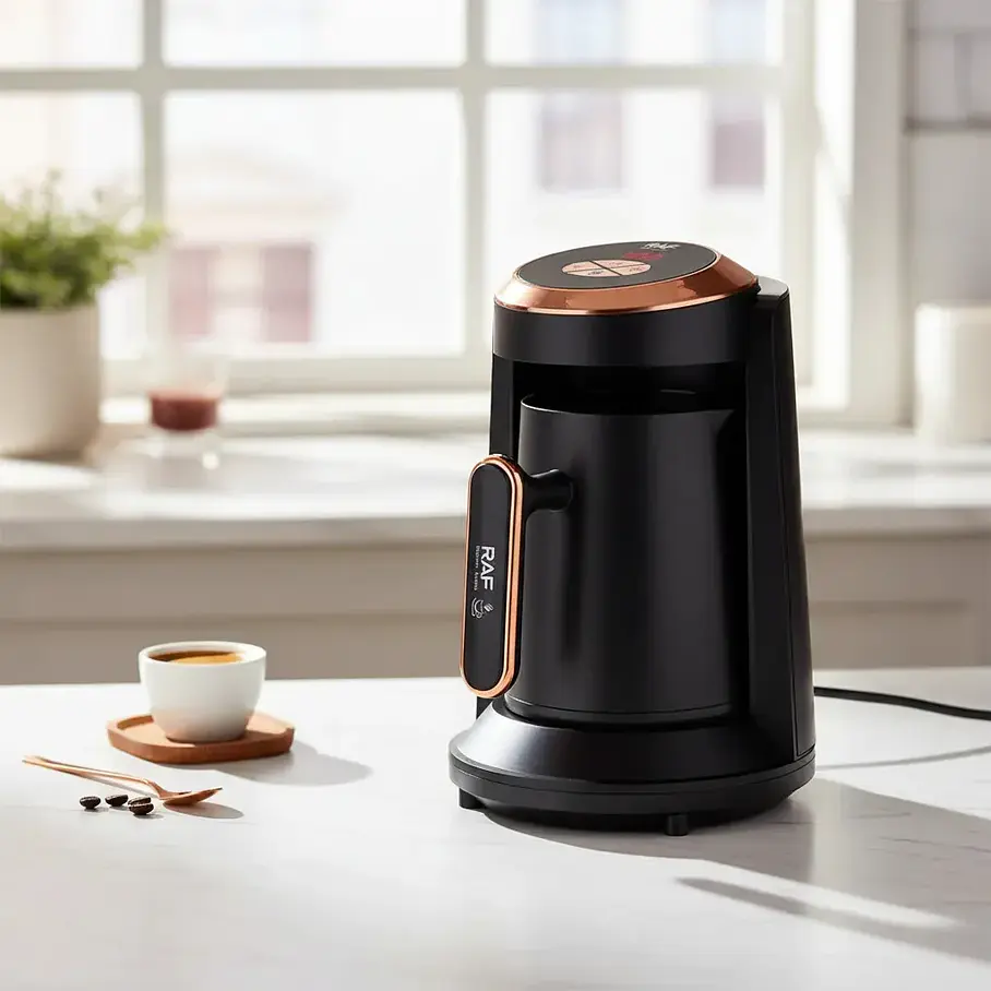 Cafetera Eléctrica Turca Hervidor 350ml Raf R.149 Negro 4