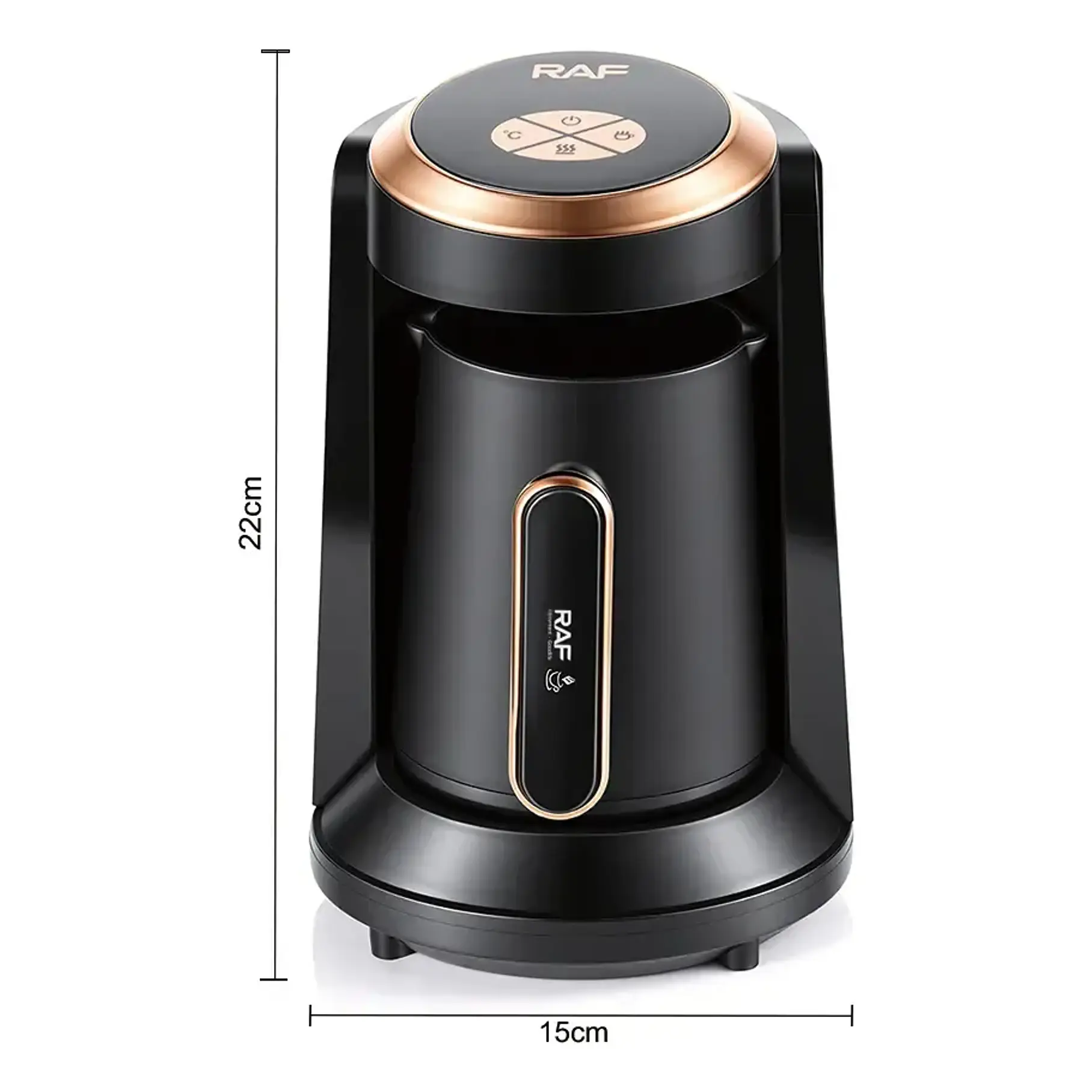 Cafetera Eléctrica Turca Hervidor 350ml Raf R.149 Negro 7