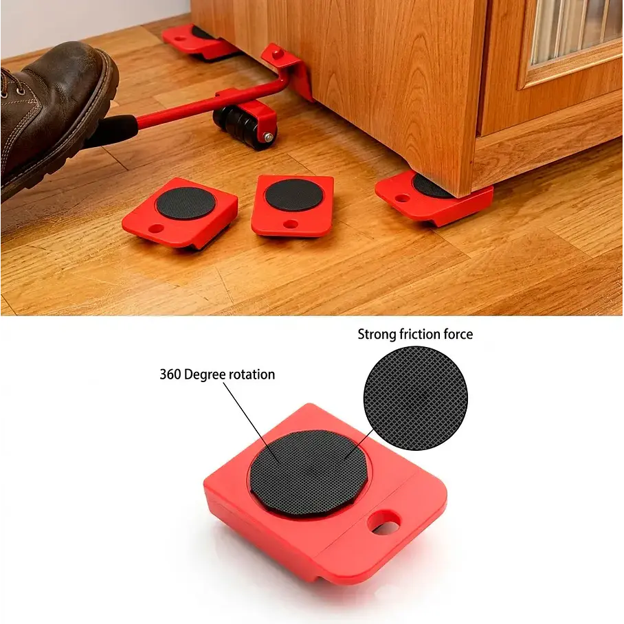 Deslizadores Transporta Peso Fácil Muebles Lavadora Y Más 150 Kg Resistencia  12