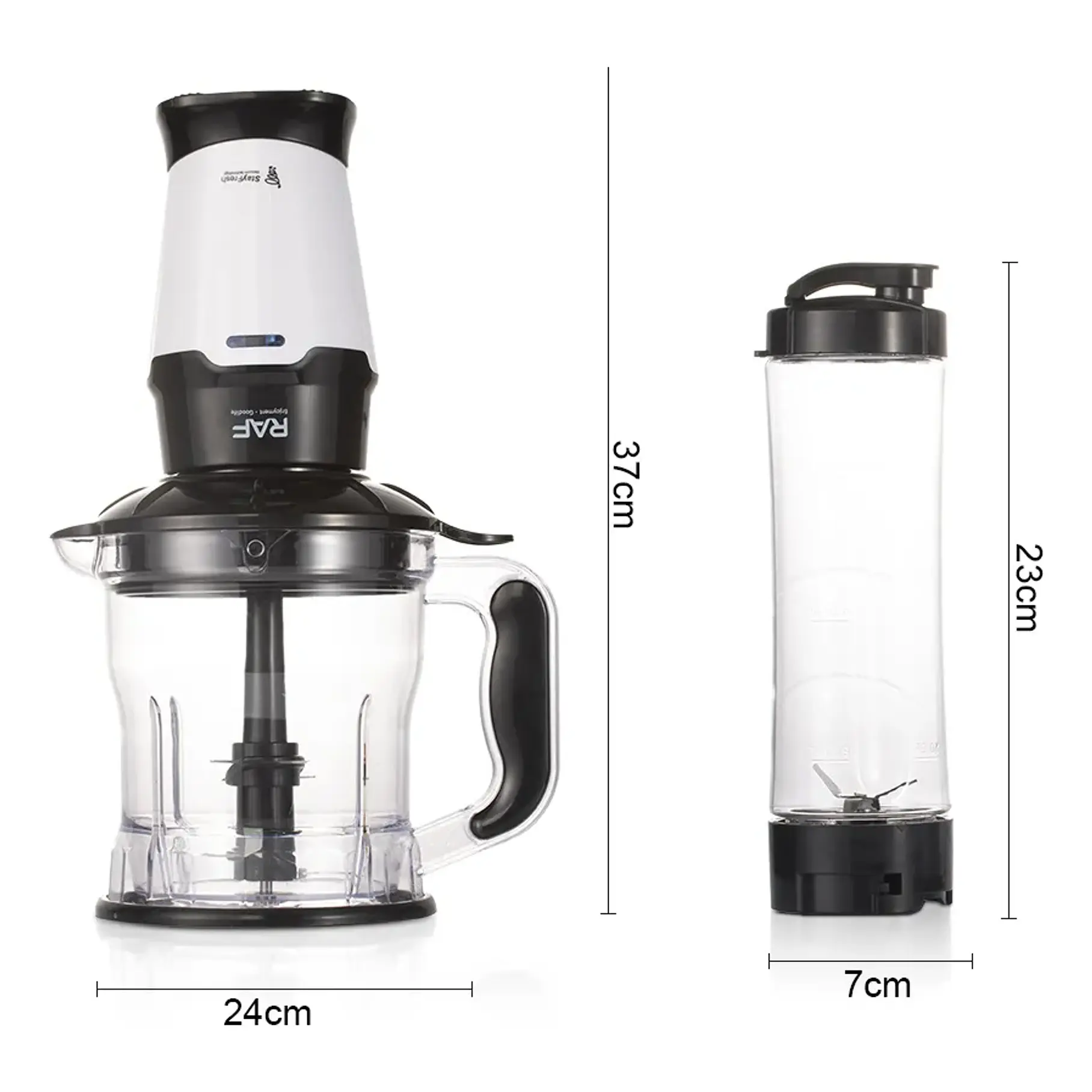 Licuadora Triturador 2 En 1 350w 1,5 Litros Raf R.2905 Negro 3