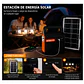 Kit Emergencia Solar Luces Led Radio Recargable 3 Ampolletas Kit Camping Cargador De Celular Radio Panel Solar 2RL YOBOLIFE - Miniatura 8