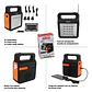 Kit Emergencia Solar Luces Led Radio Recargable 3 Ampolletas Kit Camping Cargador De Celular Radio Panel Solar 2RL YOBOLIFE - Miniatura 3