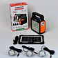 Kit Emergencia Solar Luces Led Radio Recargable 3 Ampolletas Kit Camping Cargador De Celular Radio Panel Solar 2RL YOBOLIFE - Miniatura 9
