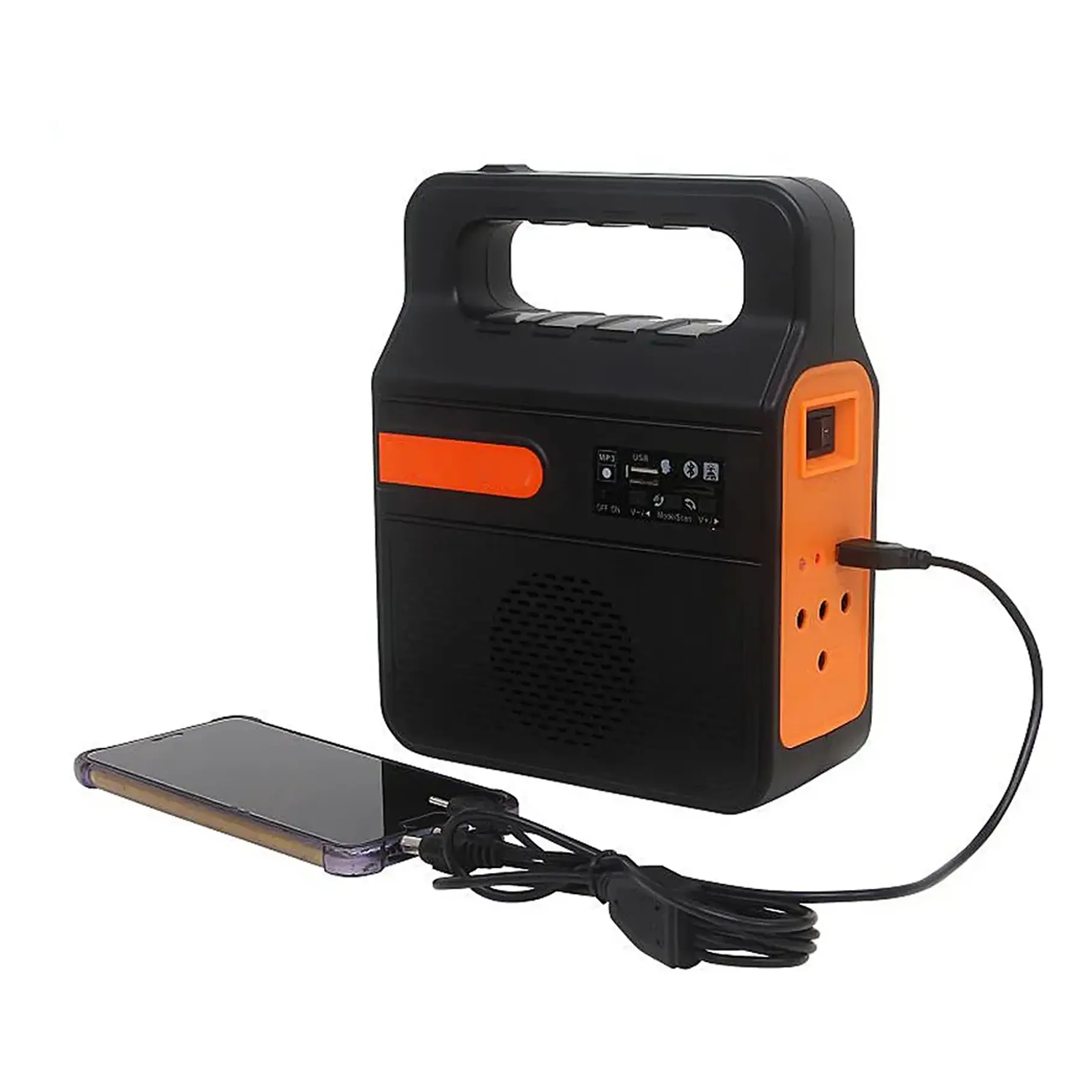 Kit Emergencia Solar Luces Led Radio Recargable 3 Ampolletas Kit Camping Cargador De Celular Radio Panel Solar 2RL YOBOLIFE 4