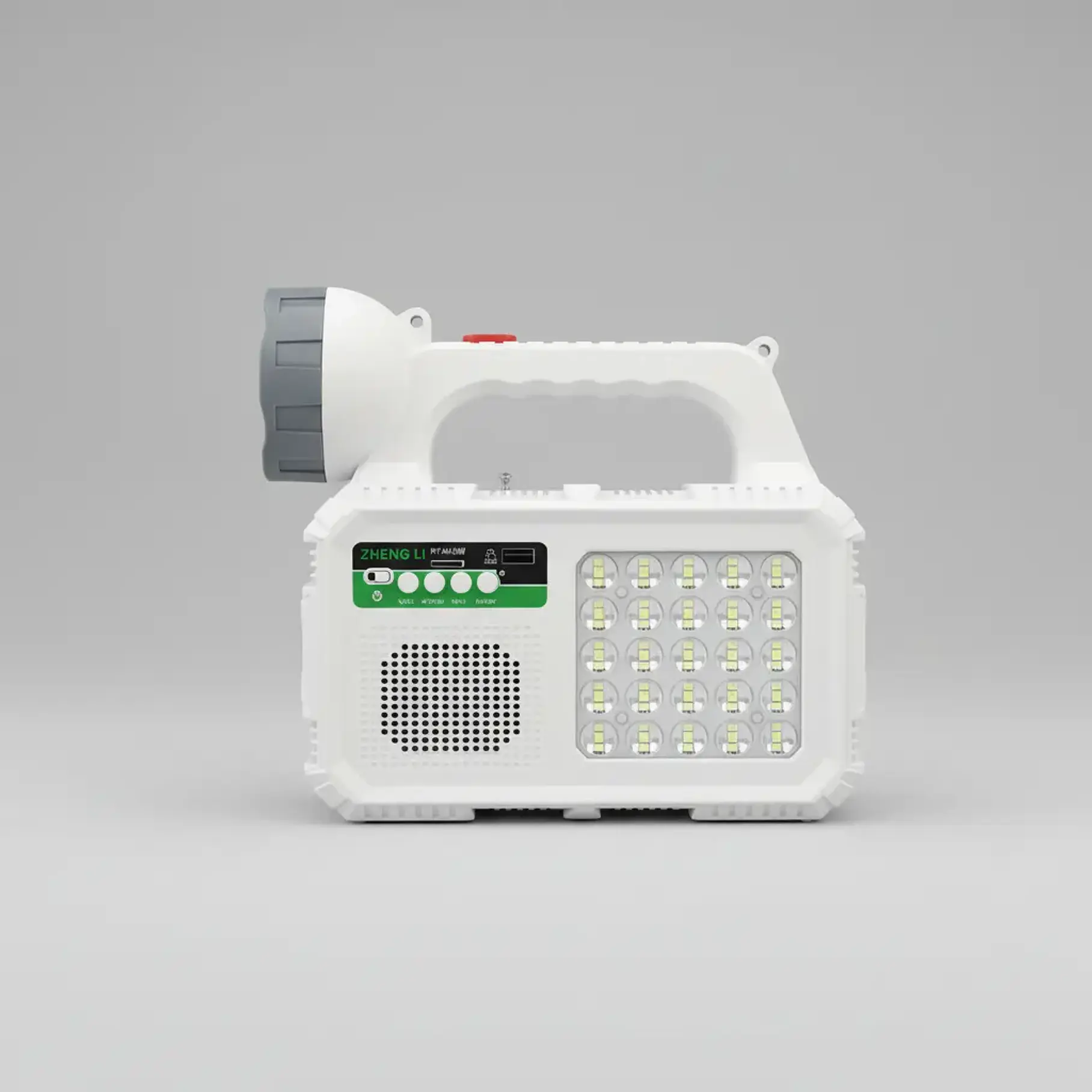 Kit Lámpara De Emergencia Solar Linterna Panel Solar Led Ambiental + 2 Lampara Ovalo Solar + Radio Puerto Usb Carga YXZ 2RL 6