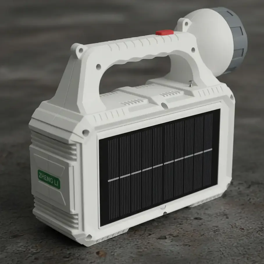 Kit Lámpara De Emergencia Solar Linterna Panel Solar Led Ambiental + 2 Lampara Ovalo Solar + Radio Puerto Usb Carga YXZ 2RL 7