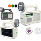 Kit Lámpara De Emergencia Solar Linterna Panel Solar Led Ambiental + 2 Lampara Ovalo Solar + Radio Puerto Usb Carga YXZ 2RL - Miniatura 3