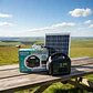 Kit De Emergencia Camping Generador 150w Solar Portátil Con Linterna Led 3 Bombillas + Panel Solar  - Miniatura 2