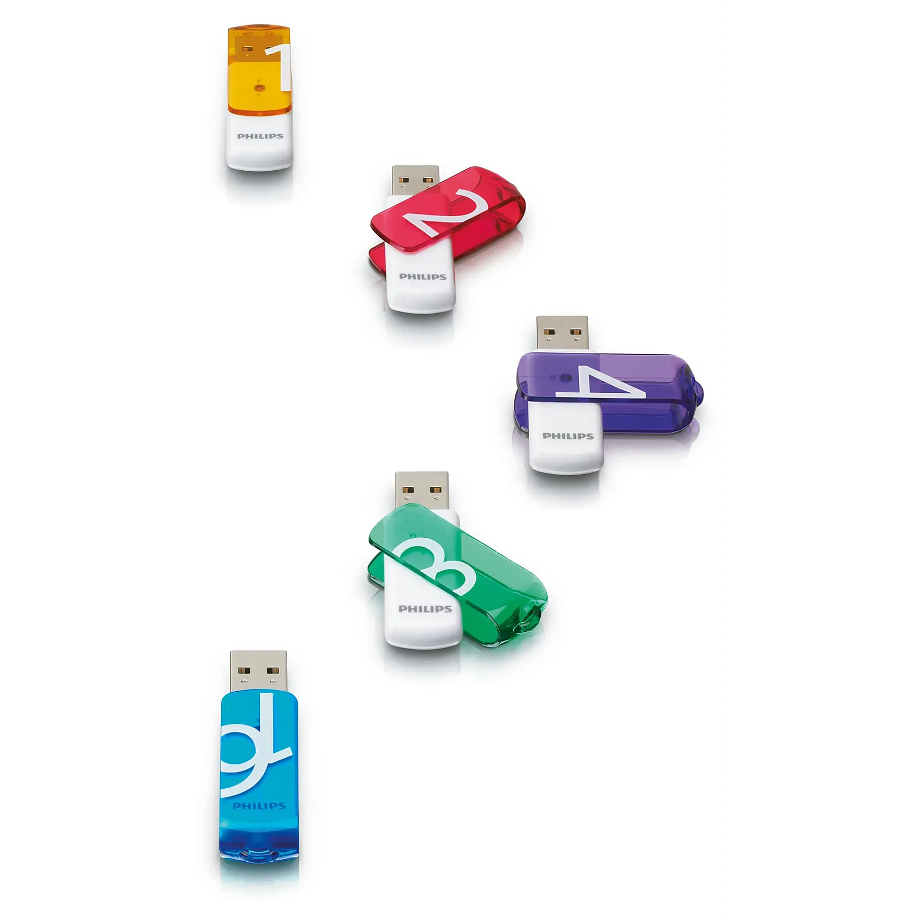 Pendrive Philips Vivid 8 GB USB Rápido Y Confiable USB 2.0 Color Verde High Speed 5