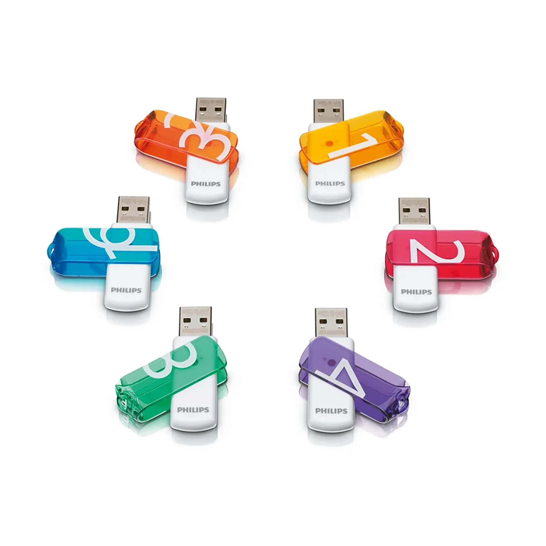 Pendrive Philips Vivid 8 GB USB Rápido Y Confiable USB 2.0 Color Verde High Speed 6