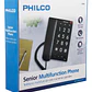 Telefono De Sobremesa Fijo Números Grandes 170bk Negro, Philco Negro - Miniatura 7