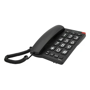Telefono De Sobremesa Fijo Números Grandes 170bk Negro, Philco Negro