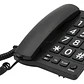 Telefono De Sobremesa Fijo Números Grandes 170bk Negro, Philco Negro - Miniatura 1