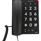 Telefono De Sobremesa Fijo Números Grandes 170bk Negro, Philco Negro - Miniatura 2