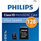 Tarjeta De Memoria Micro Sdxc Philips 128 Gb Clase 10 Con Adaptador Ultra Speed  - Miniatura 1