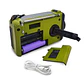 Radio Emergencia Alerta Incidente Recargable Dinamo Solar Color Verde 9586 - Miniatura 2
