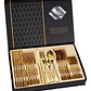 Set De Cubierto Acero Inoxidable De 24 Piezas Color Dorado o Plateado - Miniatura 1