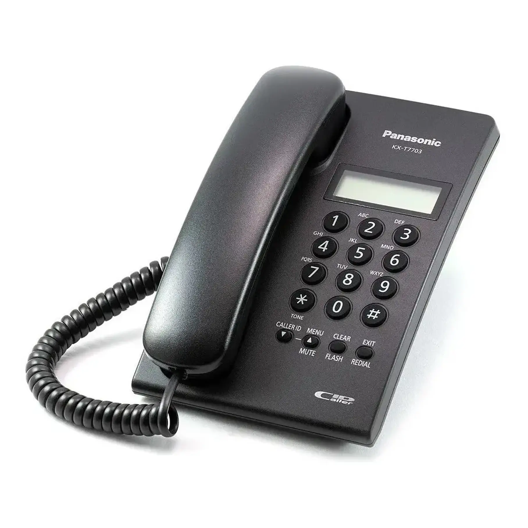 Teléfono Fijo Panasonic KX-T7703 Fijo - Color Negro Pantalla  2