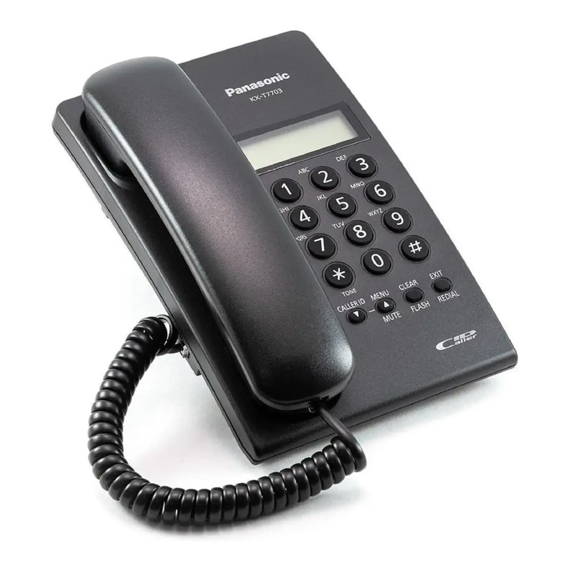 Teléfono Fijo Panasonic KX-T7703 Fijo - Color Negro Pantalla  4