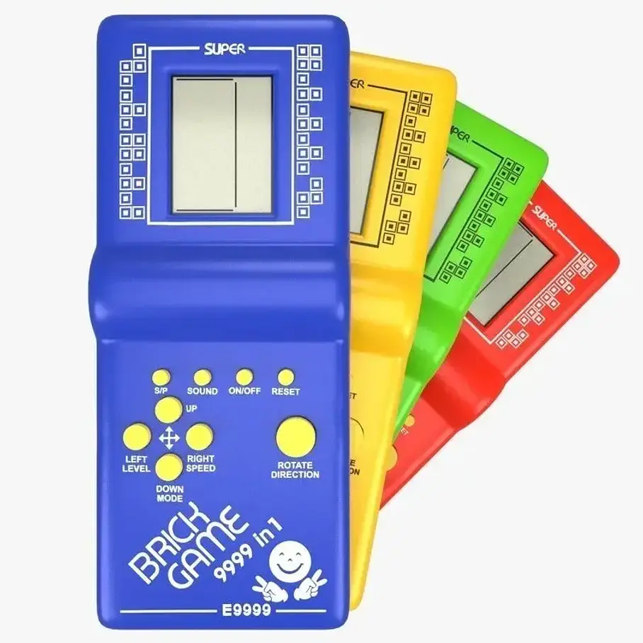Consola Portátil Brick Game 9999 In 1 Juegos Clásicos Retro Variedad En Colores 1