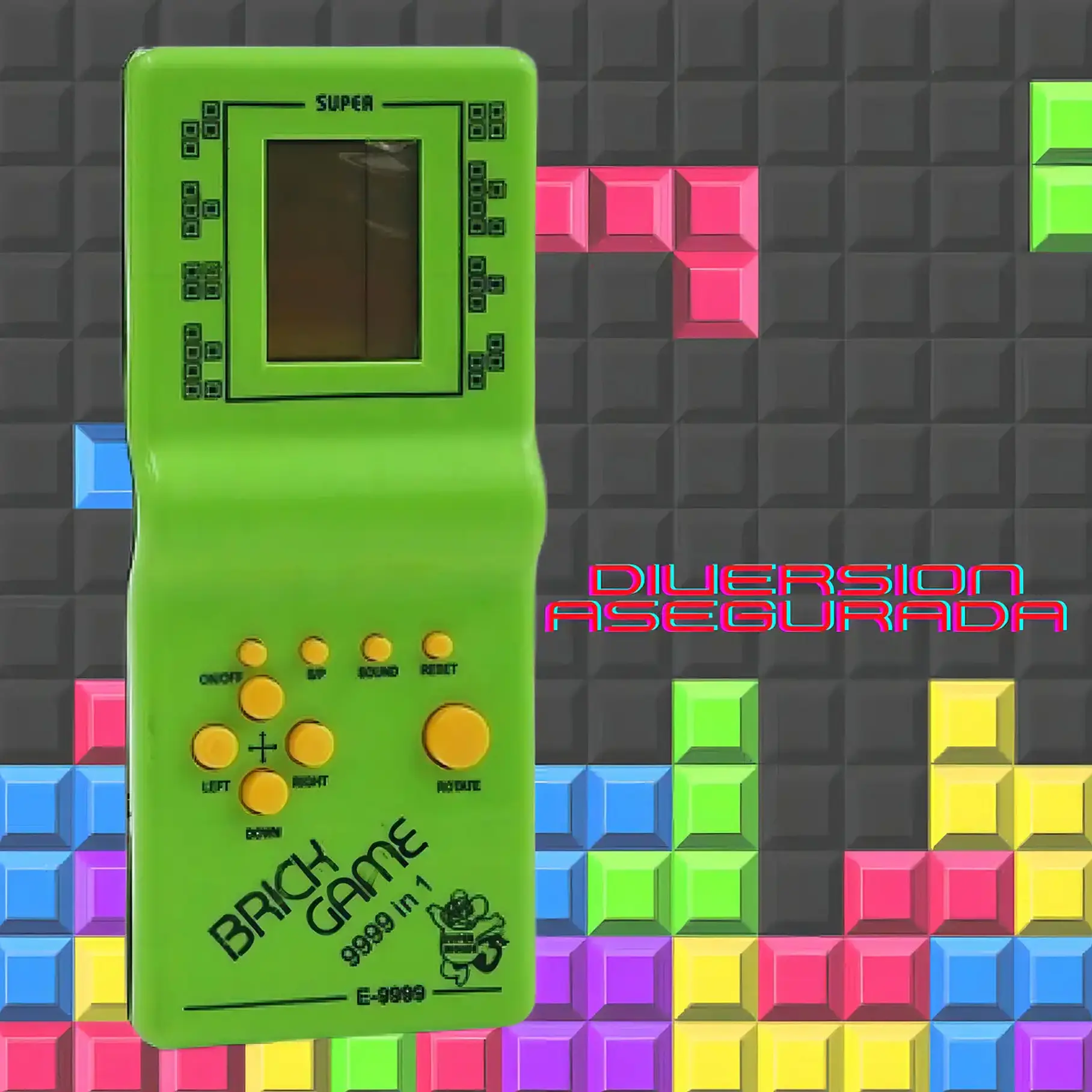 Consola Portátil Brick Game 9999 In 1 Juegos Clásicos Retro Variedad En Colores 2