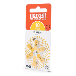 Pilas Para Audífonos Maxell Tamaño 10 Auditivas 6un