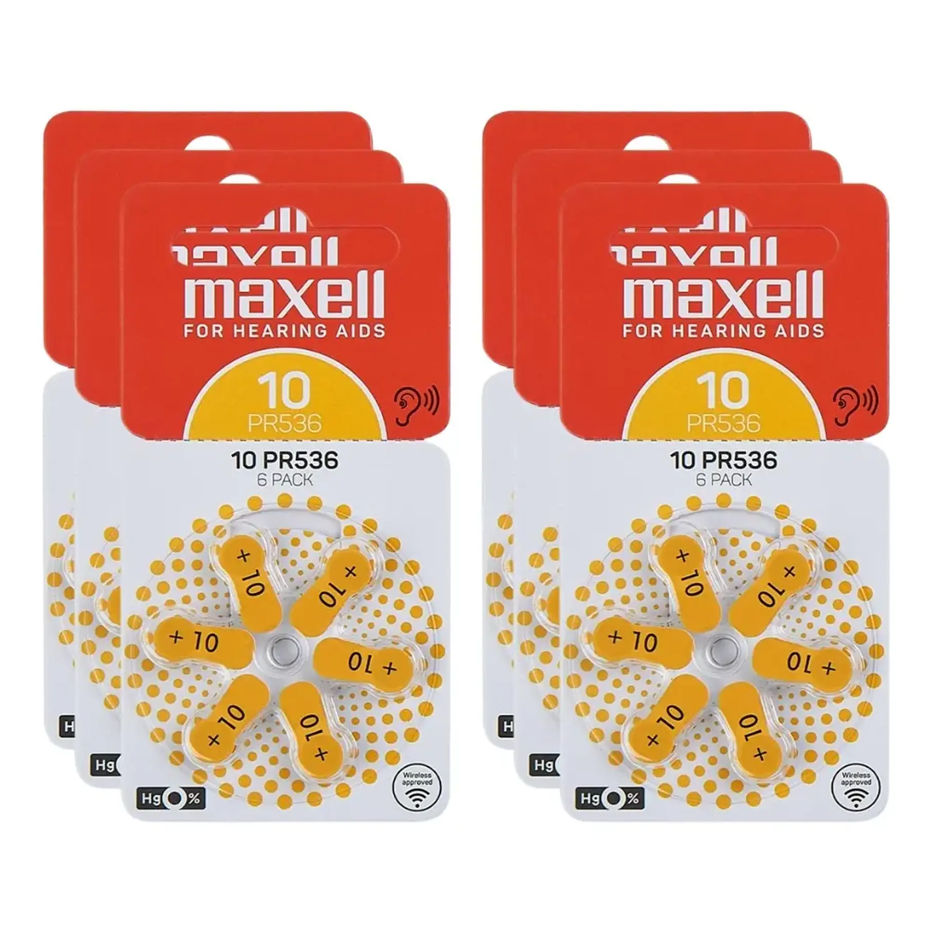 Pilas Para Audífonos Maxell Tamaño 10 Auditivas 6un 4