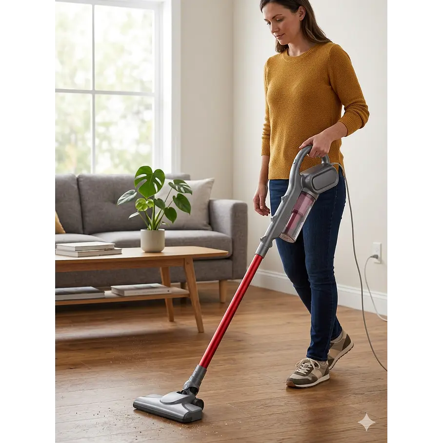 Aspiradora Alambrica 2 en 1 Vertical Vacuum Cleaner 1 Lts 600 w 15 Kpa Aspiradora 2RL Potente Succion Aspiradora De Mano Y Vertical Multifuncional 3