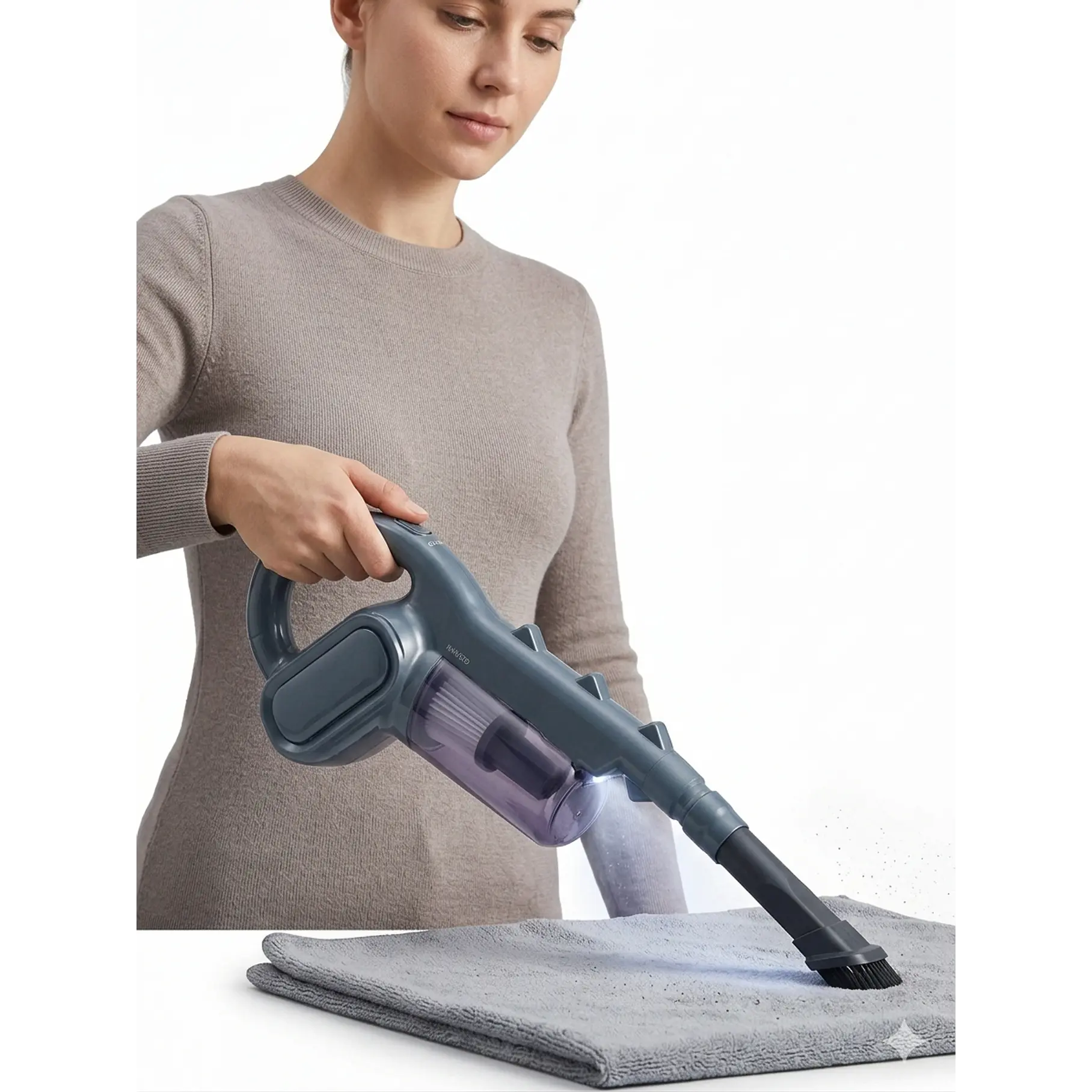 Aspiradora Alambrica 2 en 1 Vertical Vacuum Cleaner 1 Lts 600 w 15 Kpa Aspiradora 2RL Potente Succion Aspiradora De Mano Y Vertical Multifuncional 4