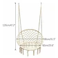 Silla Hamaca Silla Colgante Redonda Sillon Exterior Interior Terraza Camping Piscina - Miniatura 6