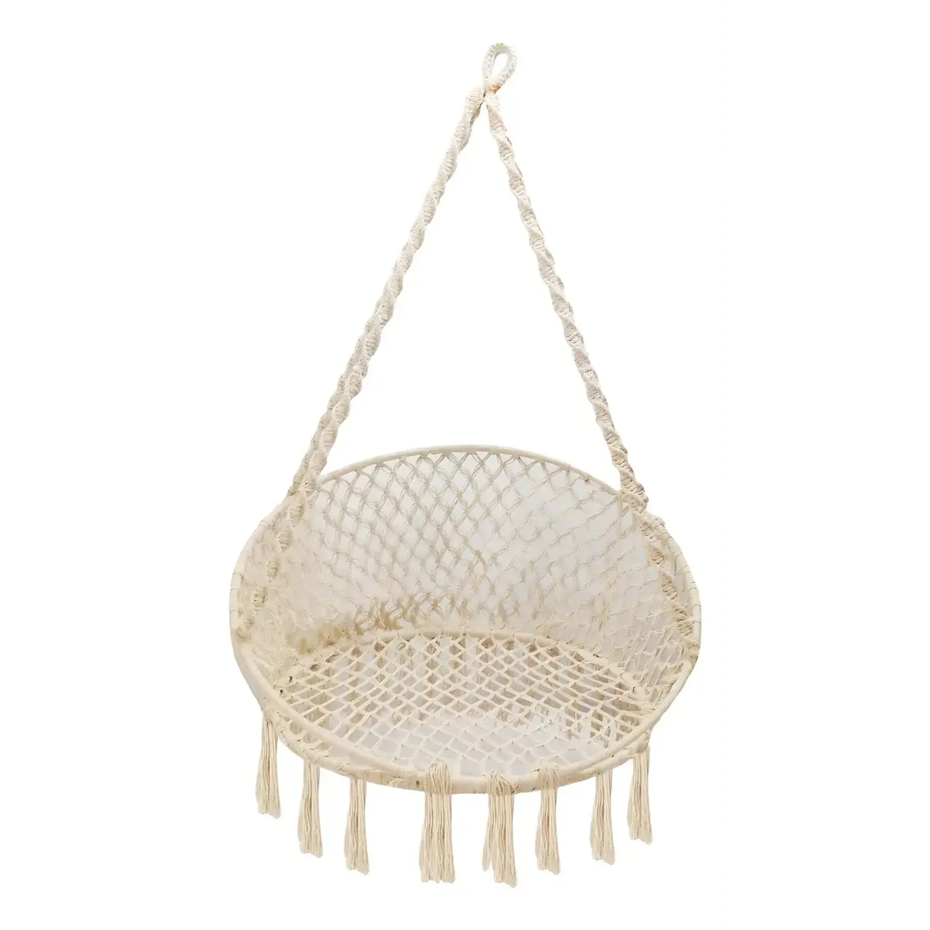Silla Hamaca Silla Colgante Redonda Sillon Exterior Interior Terraza Camping Piscina 8